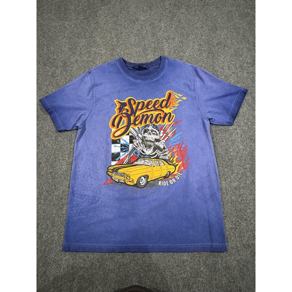 Rebel Minds Speed Demon Shirt Mens XL Ride Or Die Car Graphic Tee Streetwear